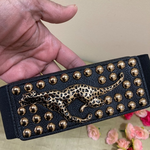 Torrid Cheetah Elastic Belt, Size 1X - Picture 3 of 10